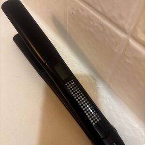 Stylish Black and White Checkered Hair Straightener